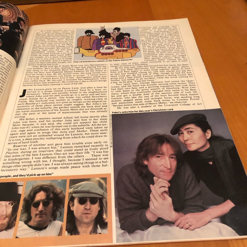 TIME magazine - John Lennon- December 22, 1980 - Picture 5 of 5
